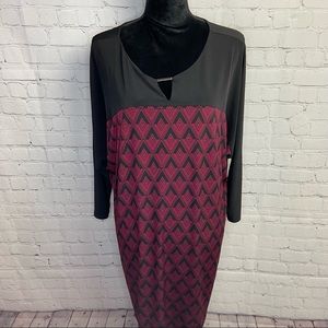 Alfani Geometric Keyhole Dress